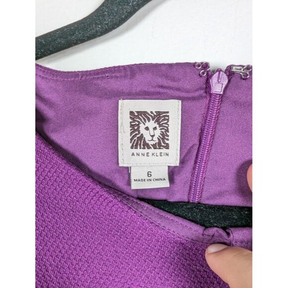 Anne Klein Midi Dress Size 6 Swing Fit & Flare Cocktail Party Church Career - Picture 3 of 6